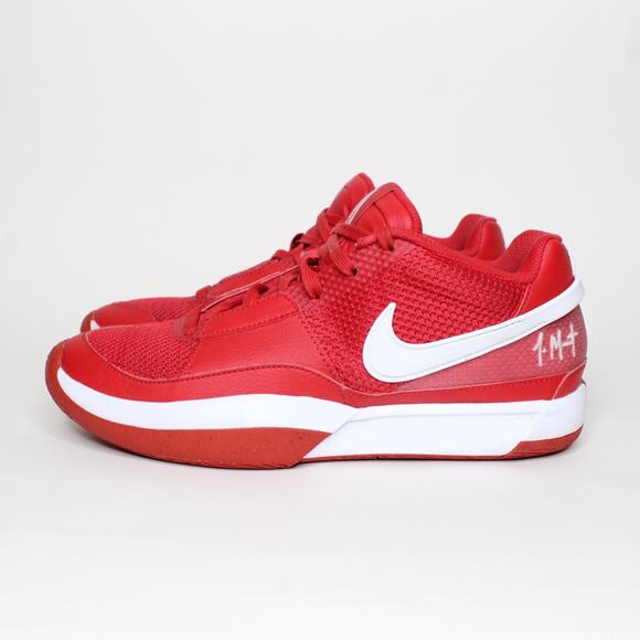 Nike Ja 1 TB University Red White Men's Basketball Shoes FV1303-600 Size 8 - Picture 3 of 8